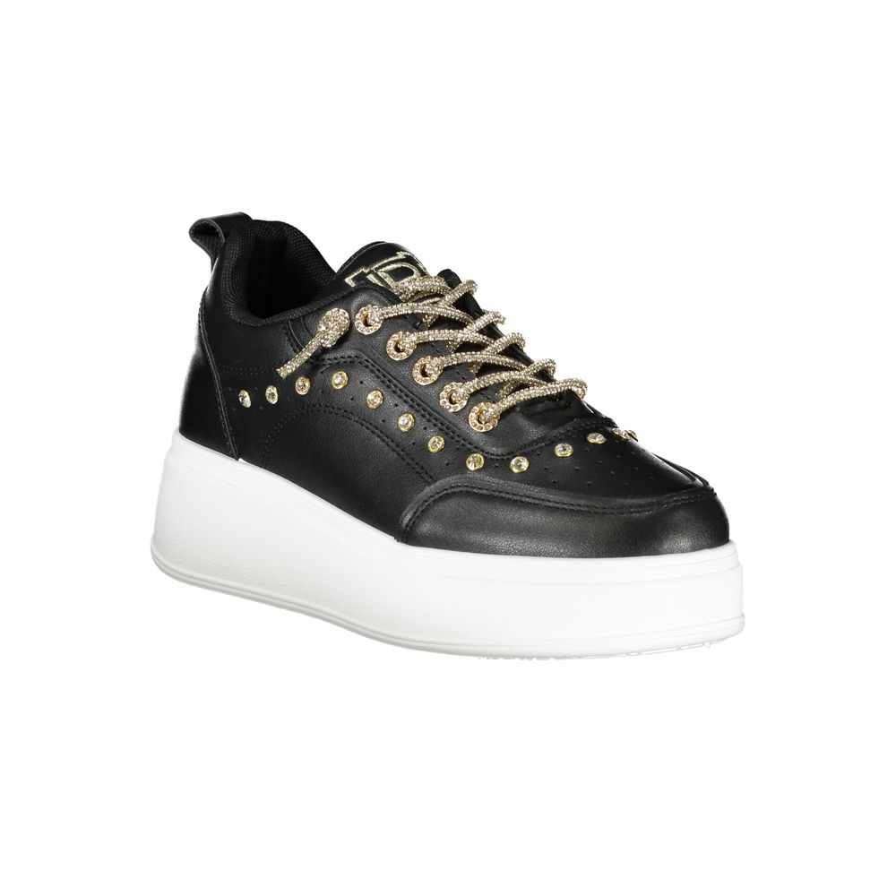 Laura Biagiotti Black Polyester Sneaker