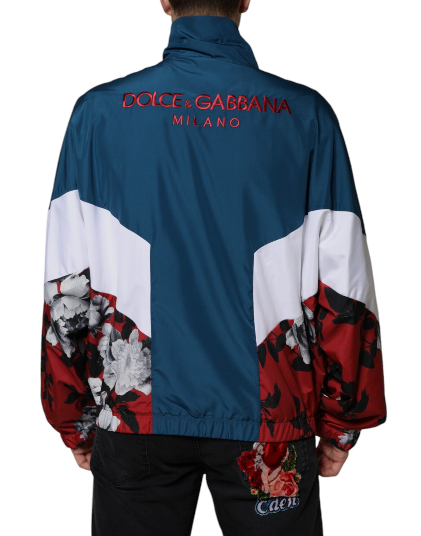 Dolce & Gabbana Multicolor Polyester Full Zip Jacket