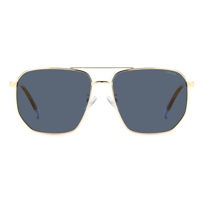 Polaroid Blue Metal Sunglasses