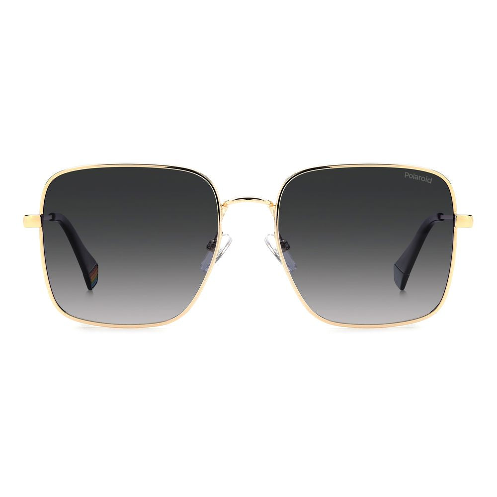 Polaroid Gold Metal Sunglasses