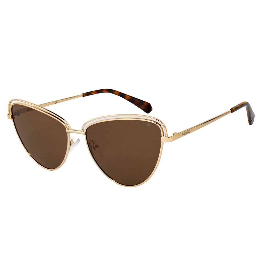 Polaroid Gold Metal Sunglasses