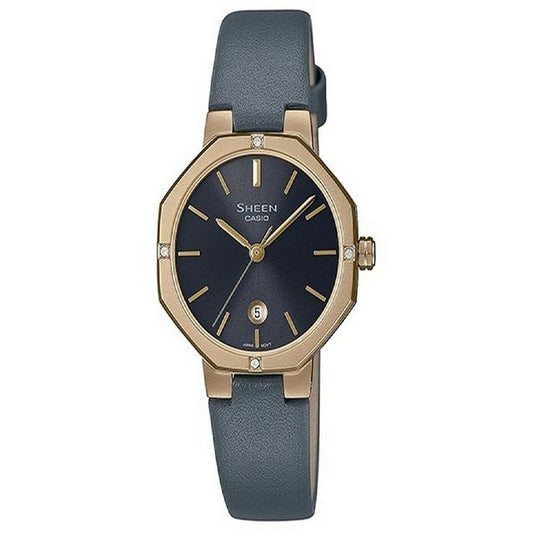 Casio Gray Leather Watch