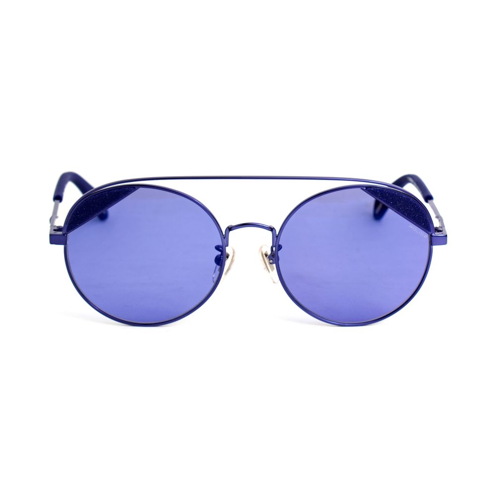 Police Blue Metal Sunglasses