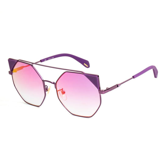 Police Purple Metal Sunglasses