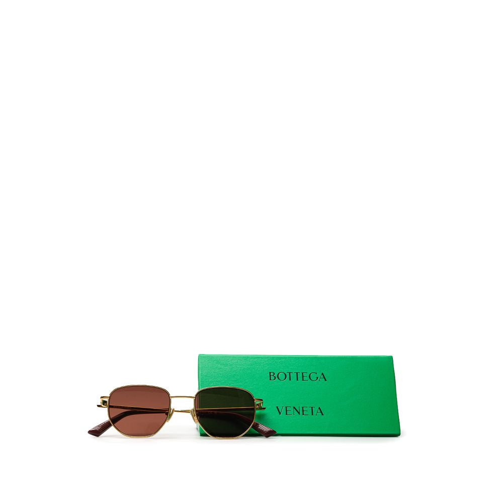 Bottega Veneta Gold Metal Sunglasses