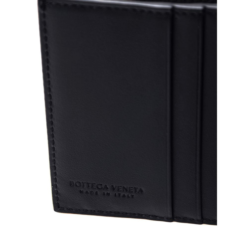 Bottega Veneta Navy Blue Leather Wallet