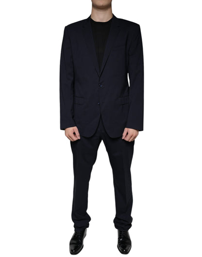 Dolce & Gabbana Dark Blue Formal Tuxedo 2 Piece Suit