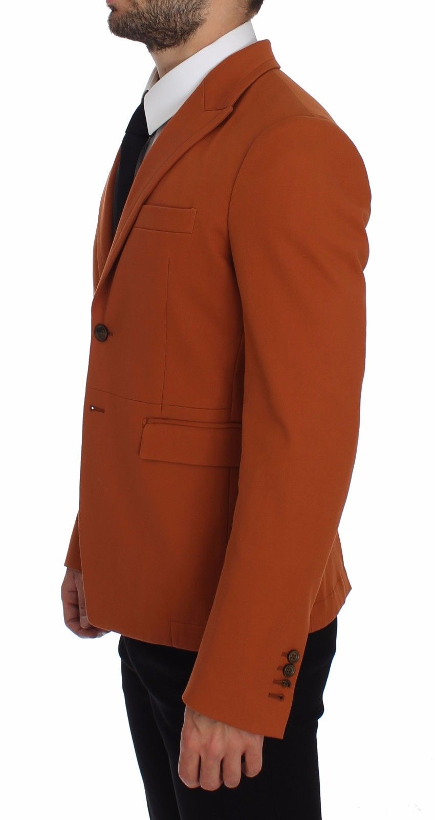 Dolce & Gabbana Elegant Orange Casual Cotton Blend Blazer Dolce & Gabbana