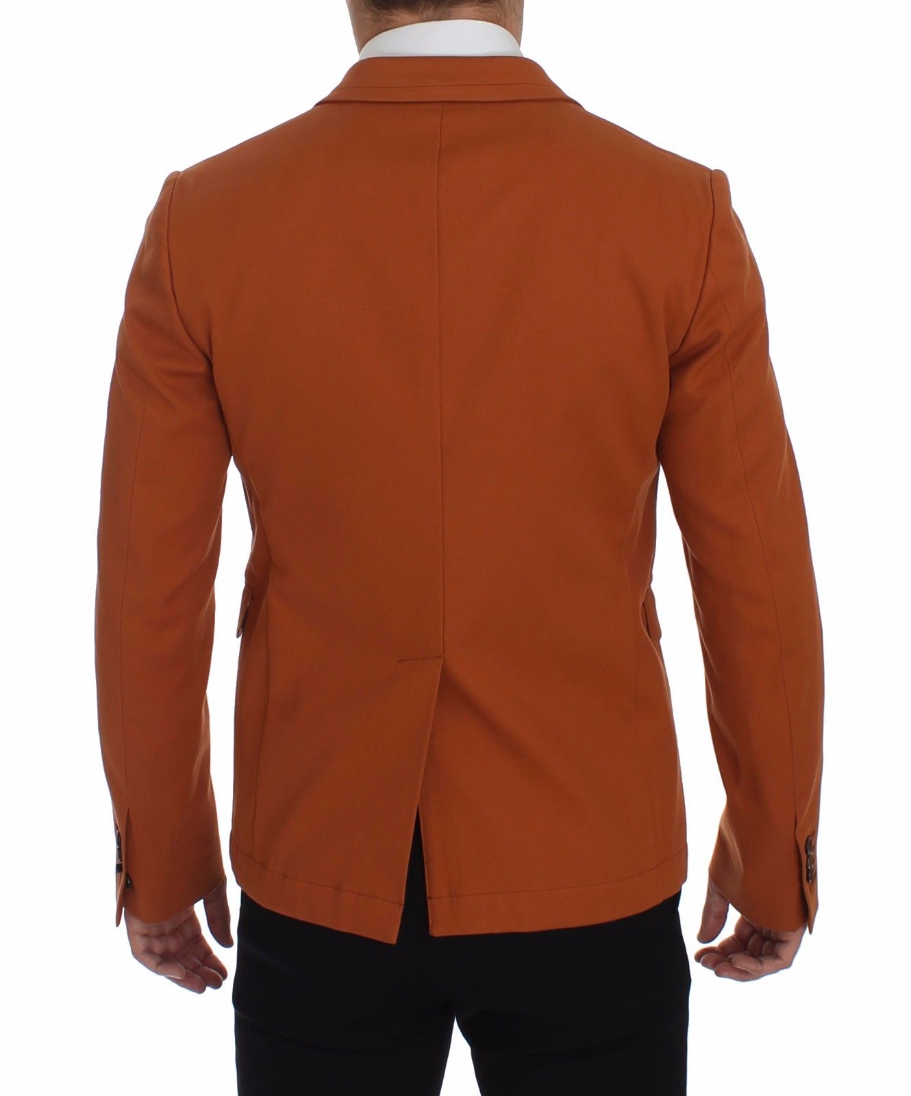 Dolce & Gabbana Elegant Orange Casual Cotton Blend Blazer Dolce & Gabbana