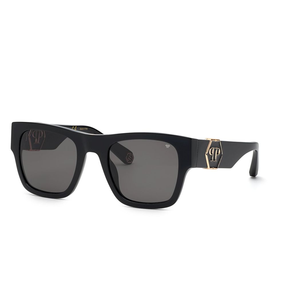 Philipp Plein Black Acetate Sunglasses