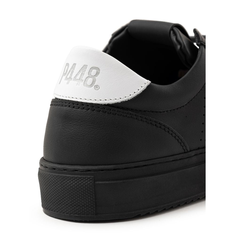 P448 Black Leather Sneaker