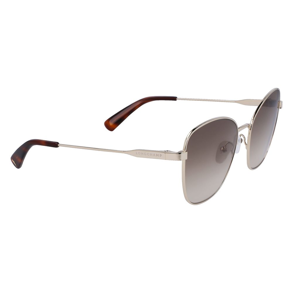 Longchamp Gold Metal Sunglasses