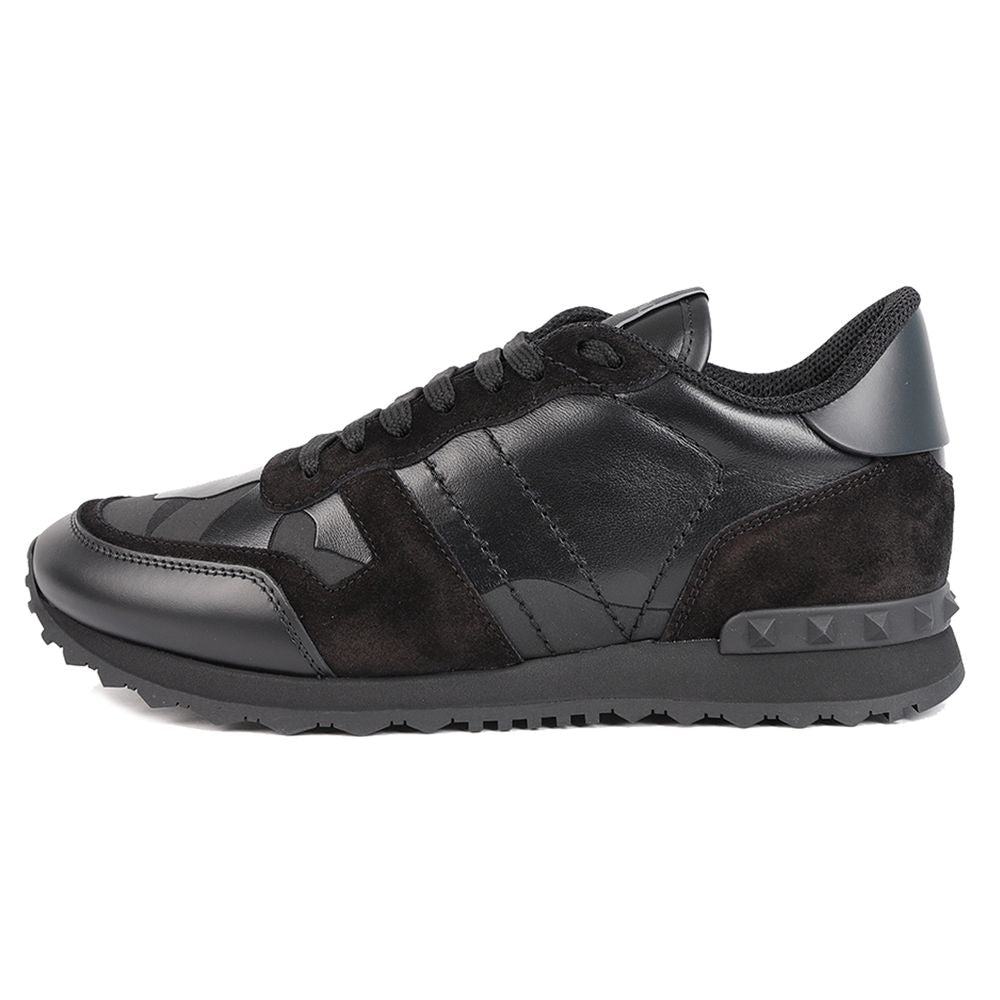 Valentino Garavani Black Calfskin Men Sneaker