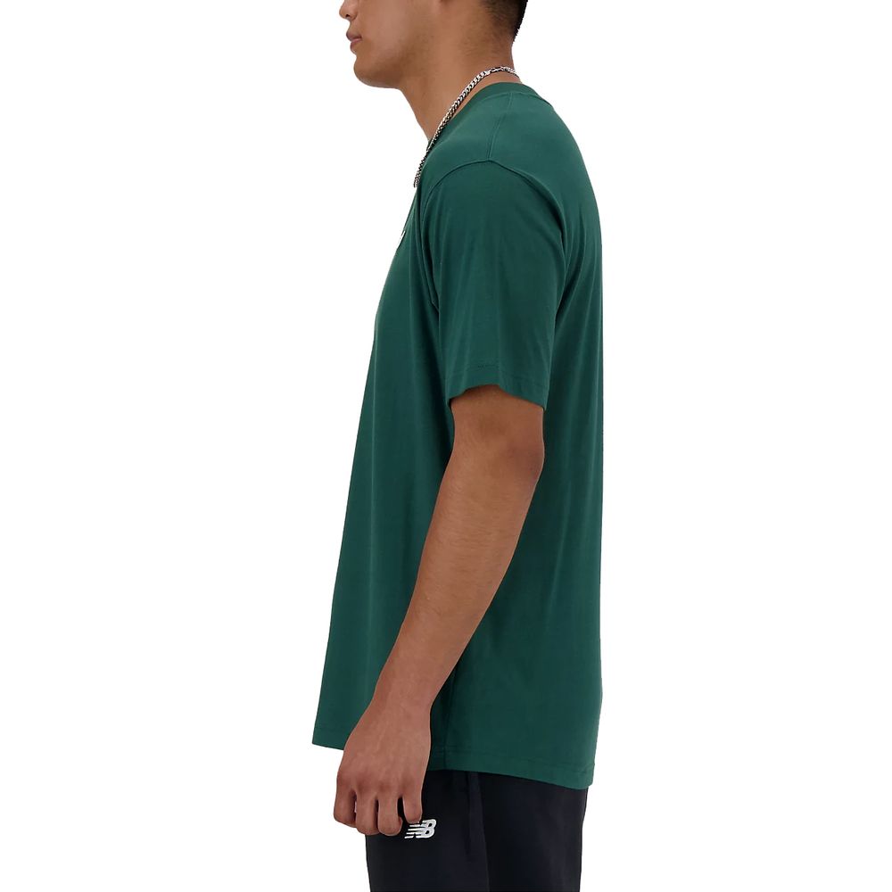 New Balance Green Cotton T-Shirt