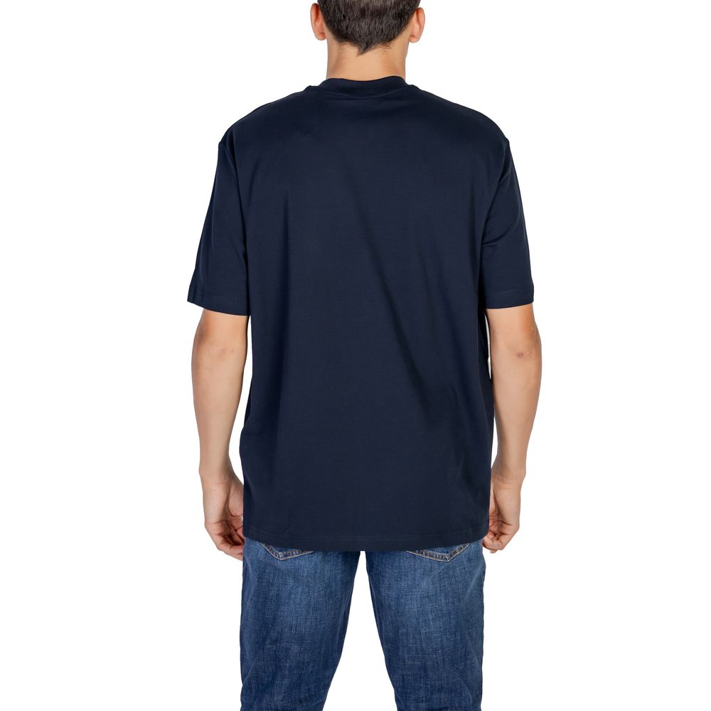 Armani Exchange Blue Cotton T-Shirt