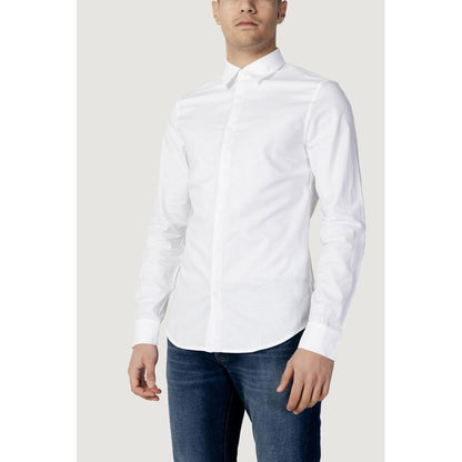 Armani Exchange White Cotton Shirt