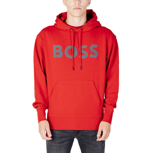 Hugo Boss Red Cotton Sweater