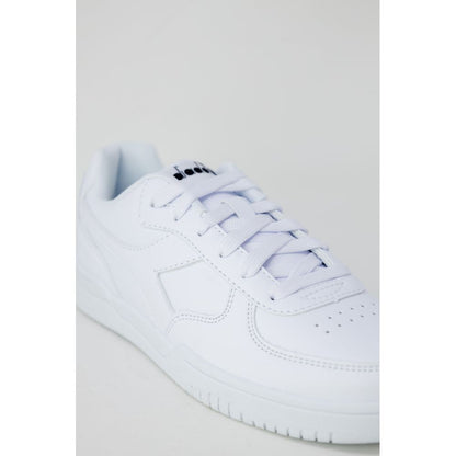 Diadora White Synthetic Leather Sneaker