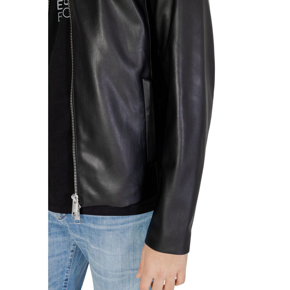 Armani Exchange Black Polyester Jacket