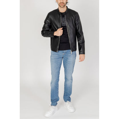 Armani Exchange Black Polyester Jacket