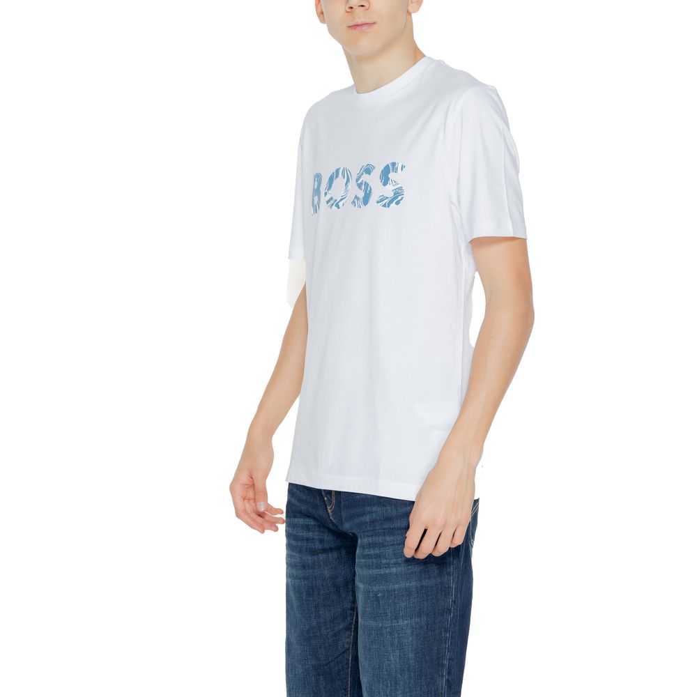 Hugo Boss White Cotton T-Shirt