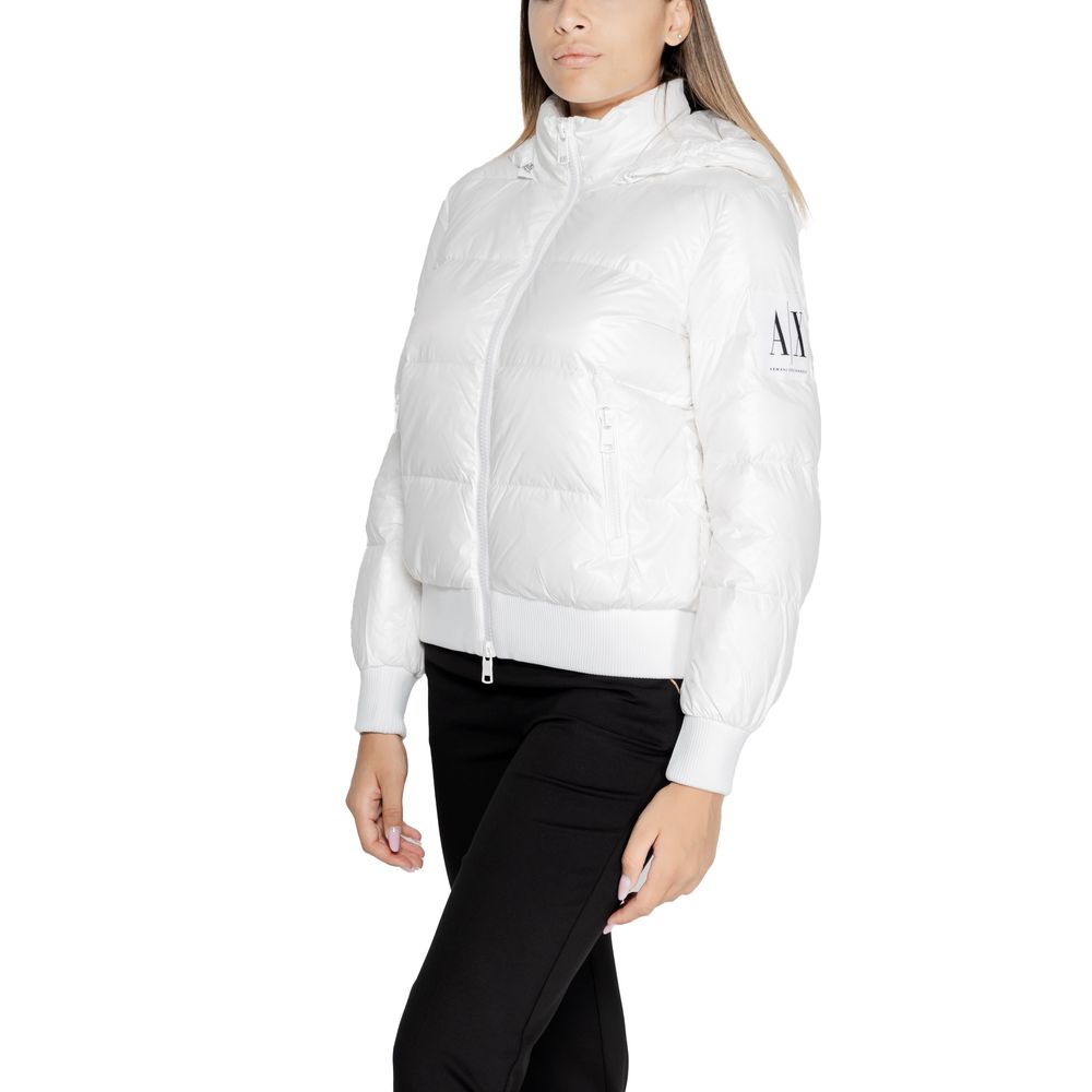 Armani Exchange White Polyamide Jackets & Coat