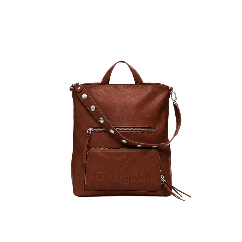 Desigual Brown Polyethylene Backpack