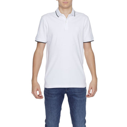 Hugo Boss White Cotton Polo Shirt