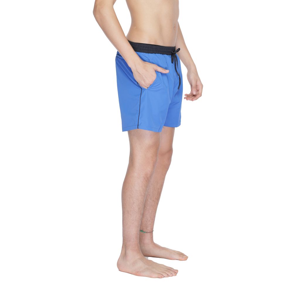 Hugo Boss Blue Polyester Swimwear