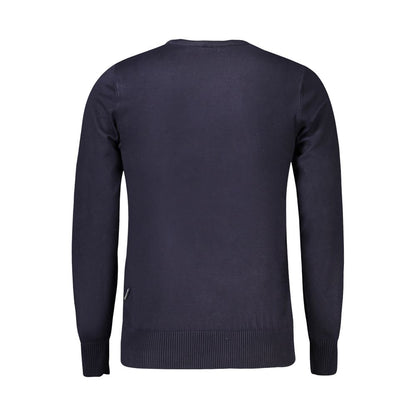 Coveri Moving Blue Nylon Sweater