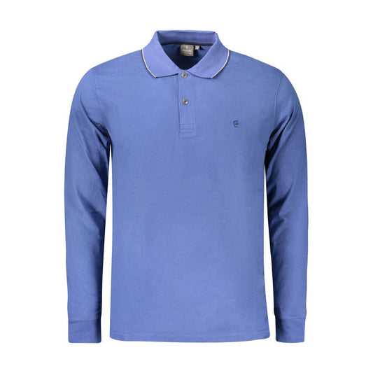 Coveri Moving Blue Cotton Polo Shirt