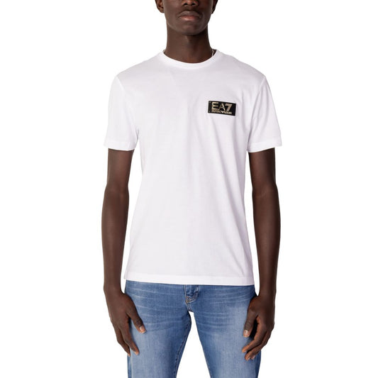 EA7 Emporio Armani White Cotton T-Shirt