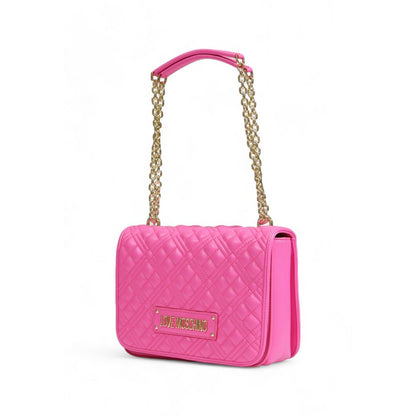 Love Moschino Pink Polyethylene Handbag