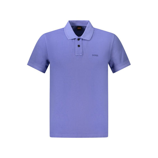 Hugo Boss Blue Cotton Polo Shirt