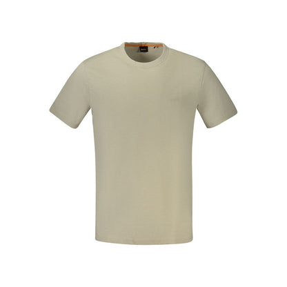 Hugo Boss Beige Cotton T-Shirt