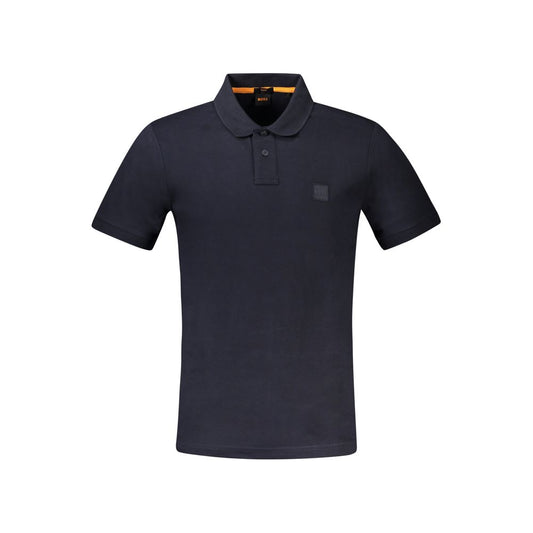 Hugo Boss Blue Cotton Polo Shirt