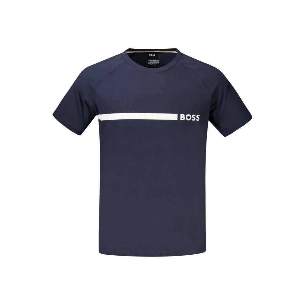 Hugo Boss Blue Cotton T-Shirt