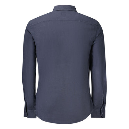 Hugo Boss Blue Cotton Shirt