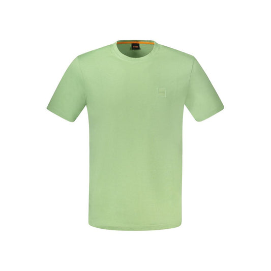 Hugo Boss Green Cotton T-Shirt