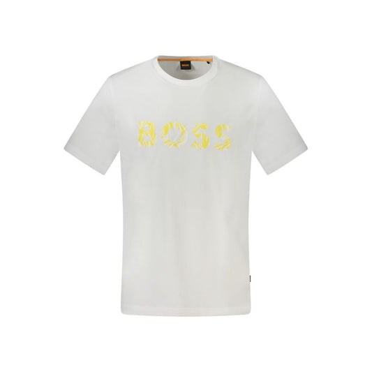 Hugo Boss White Cotton T-Shirt