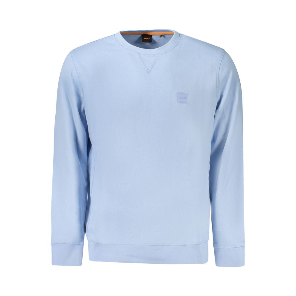 Hugo Boss Light Blue Cotton Sweater