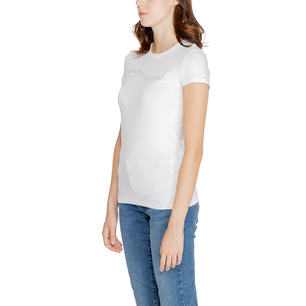 Armani Exchange White Cotton Tops & T-Shirt