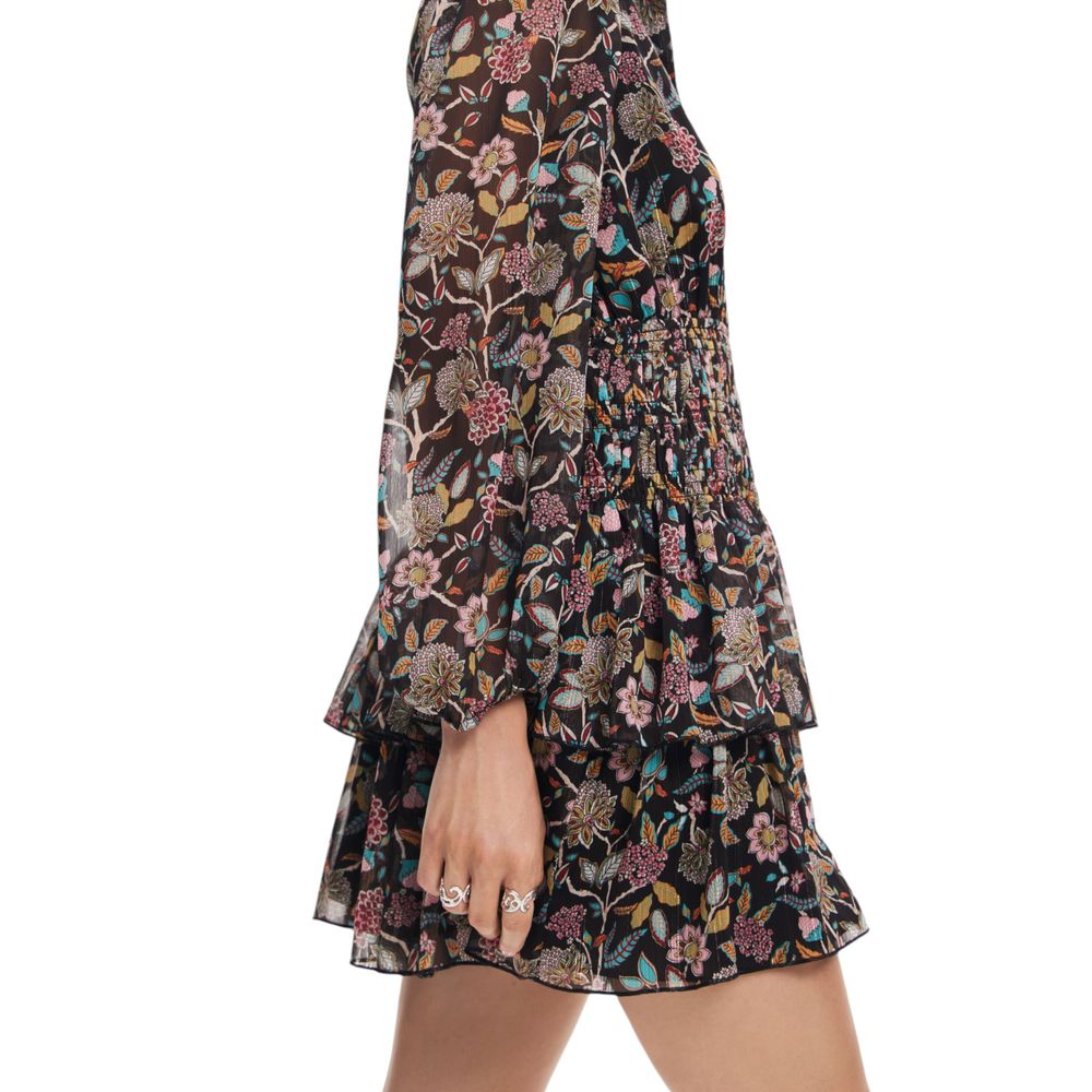 Desigual Gray Polyester Dress