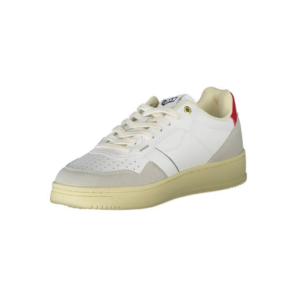 Gas White Artificial Leather Sneaker