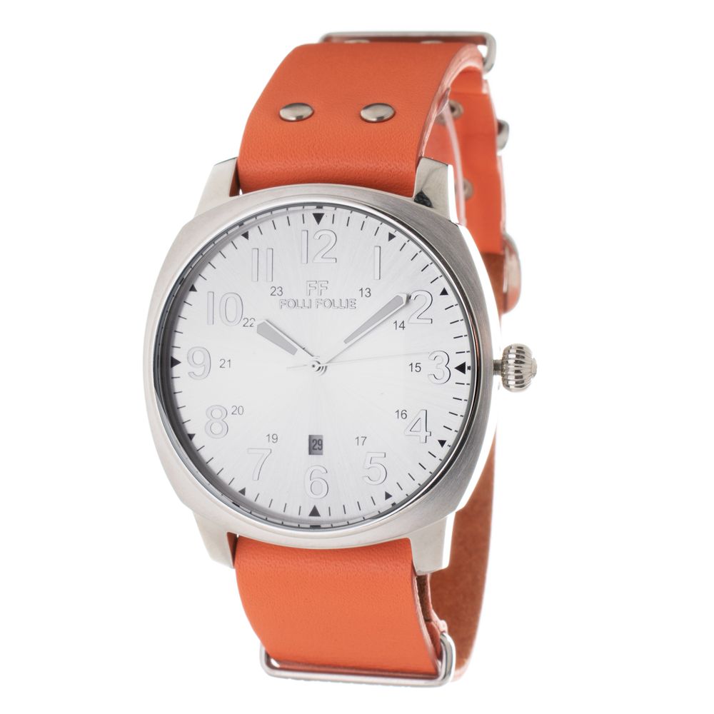 Folli Follie Orange Leather Watch