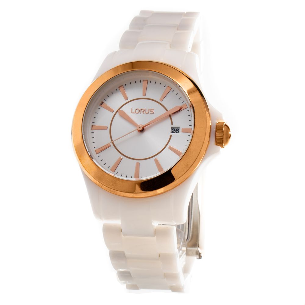 Lorus White Plastic Watch