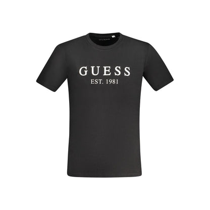 Guess Jeans Black Cotton T-Shirt