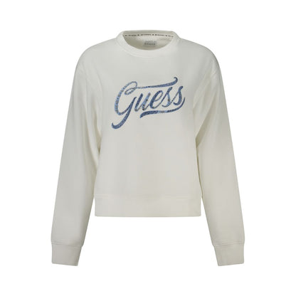 Guess Jeans White Cotton Sweater