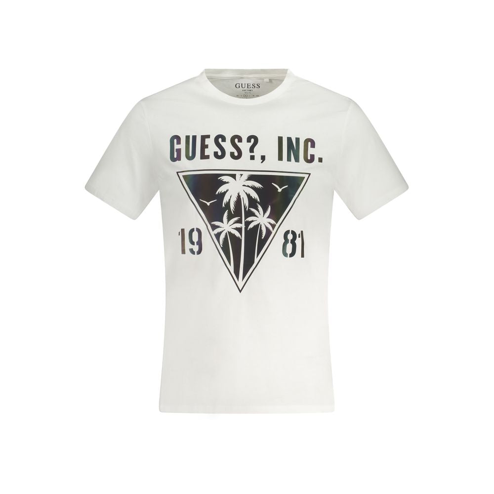 Guess Jeans White Cotton T-Shirt