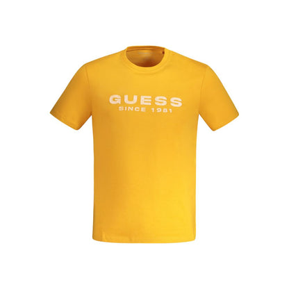 Guess Jeans Orange Cotton T-Shirt